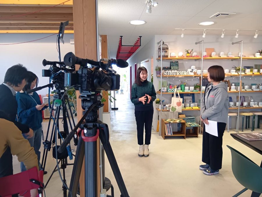 店舗でのインタビュー
